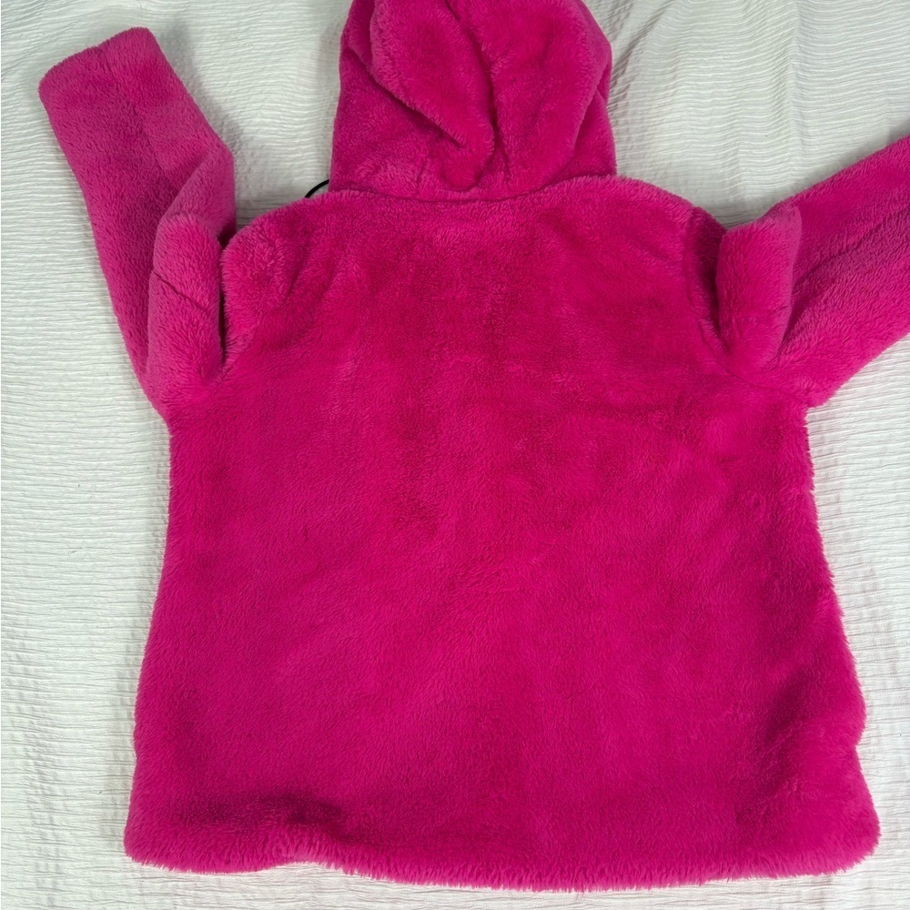 Fashion Nova Fuchsia Plush Utility Jacket - Picture 3 of 9